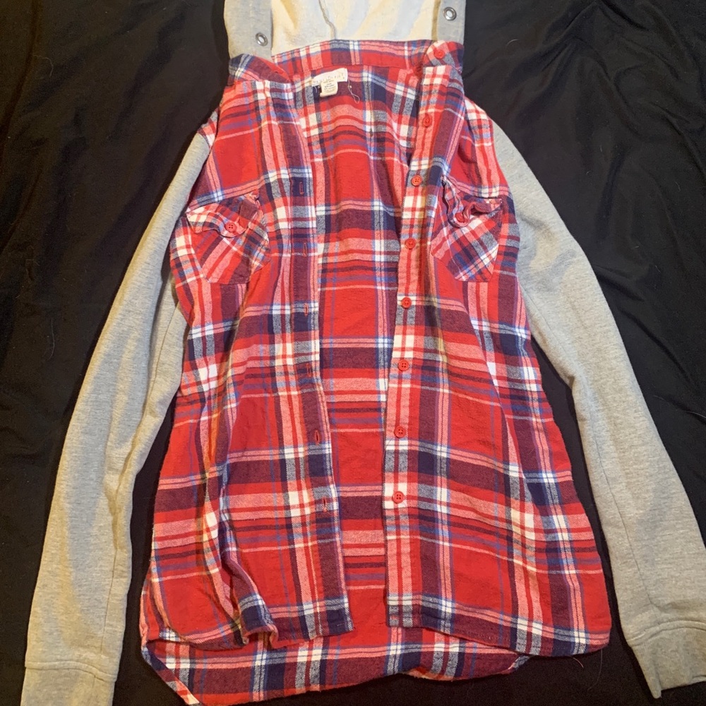 Flannel hoodie